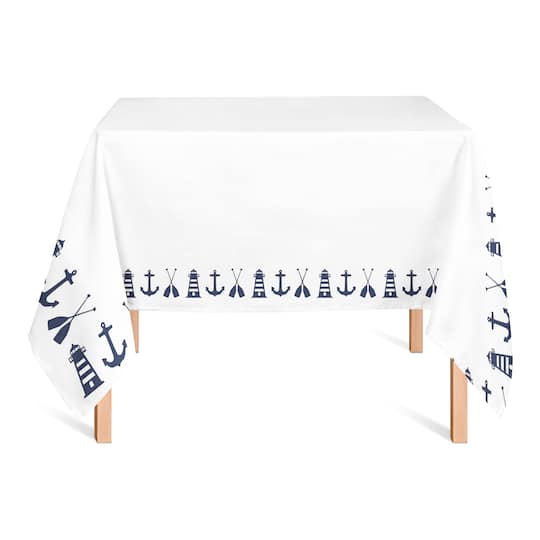 Nautical Border Tablecloth